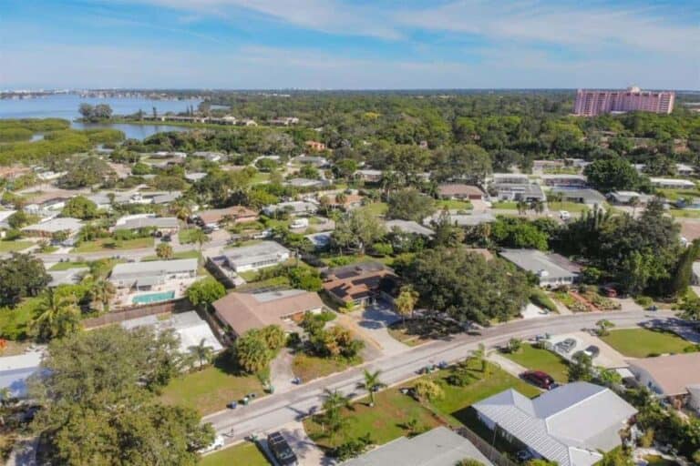 Tropical Shores Homes in Sarasota, FL. - Aerial