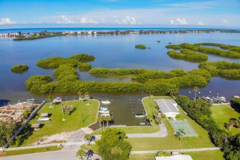 Tropical Shores Homes in Sarasota, FL. - Aerial