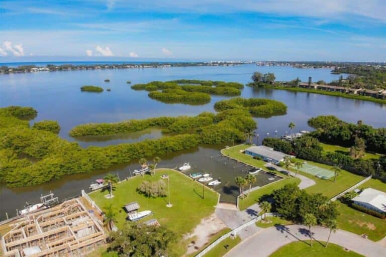 Tropical Shores Homes in Sarasota, FL. - Aerial