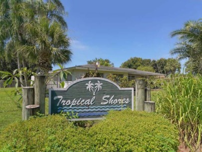 Tropical Shores Homes in Sarasota, FL. - Entrance Sign