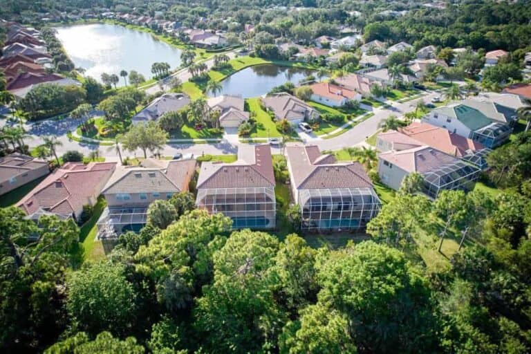 Turtle Rock Homes in Sarasota, FL. - Aerial