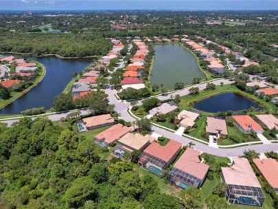 Turtle Rock Homes in Sarasota, FL. - Aerial