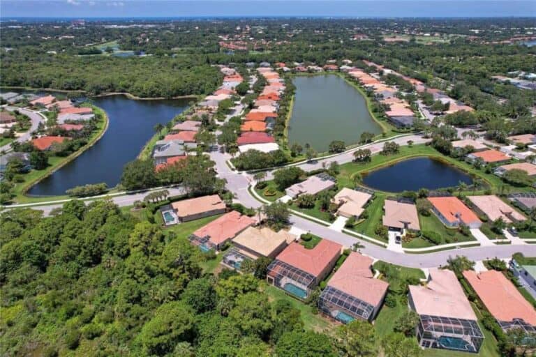 Turtle Rock Homes in Sarasota, FL. - Aerial