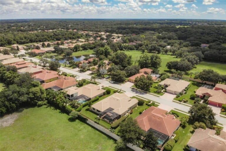 Tuscana Homes in Sarasota, FL. - Aerial