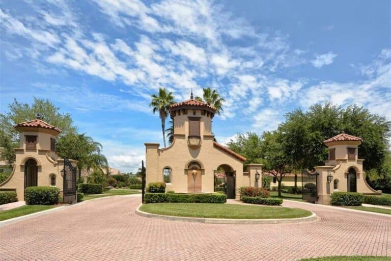 Tuscana Homes in Sarasota, FL. - Gated Entrance