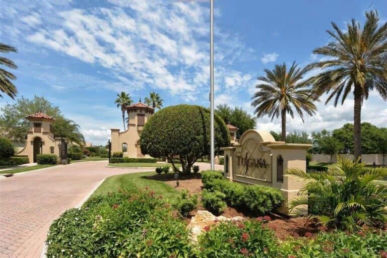 Tuscana Homes in Sarasota, FL. - Entrance Sign