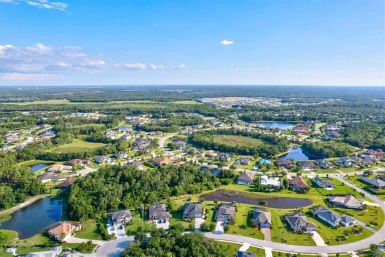 Twin Rivers Homes in Parrish, FL. - Aerial