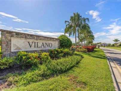 Vilano Homes in Sarasota, FL. - Entrance Sign