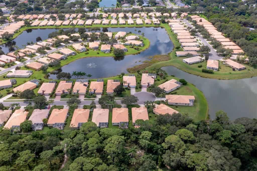 Villa Rosa Homes in Sarasota, FL. - Aerial