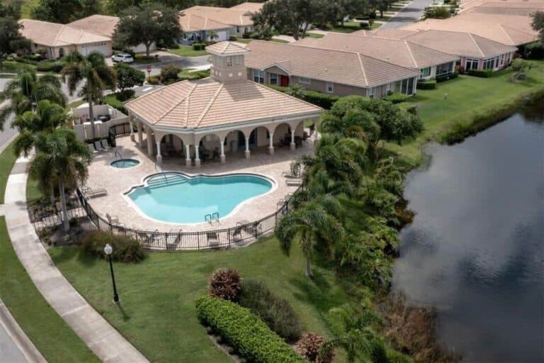 Villa Rosa Homes in Sarasota, FL. - Amenity Center and Pool