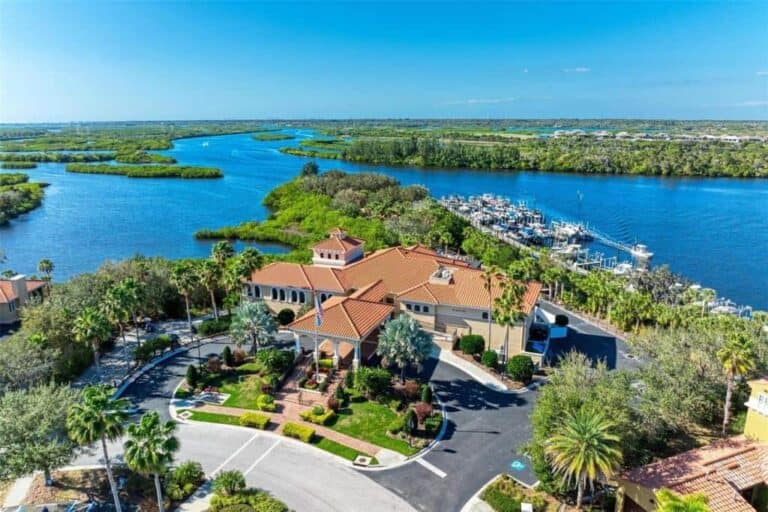 Waterlefe Homes in Bradenton, FL. - Clubhouse Aerial