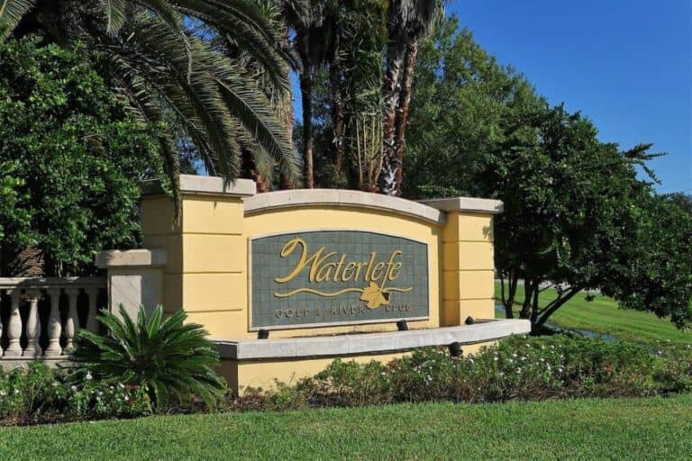Waterlefe Homes in Bradenton, FL. - Entrance Sign
