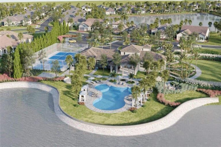 Arial Homes in Venice, FL - Amenity Center Aerial