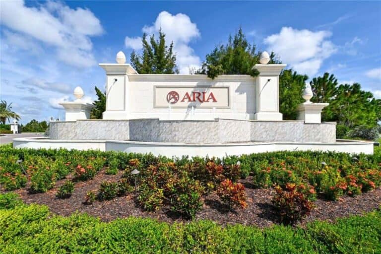 Arial Homes in Venice, FL - Entrance Sign