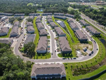 Bay Landing Homes in Sarasota FL - Community Aerial