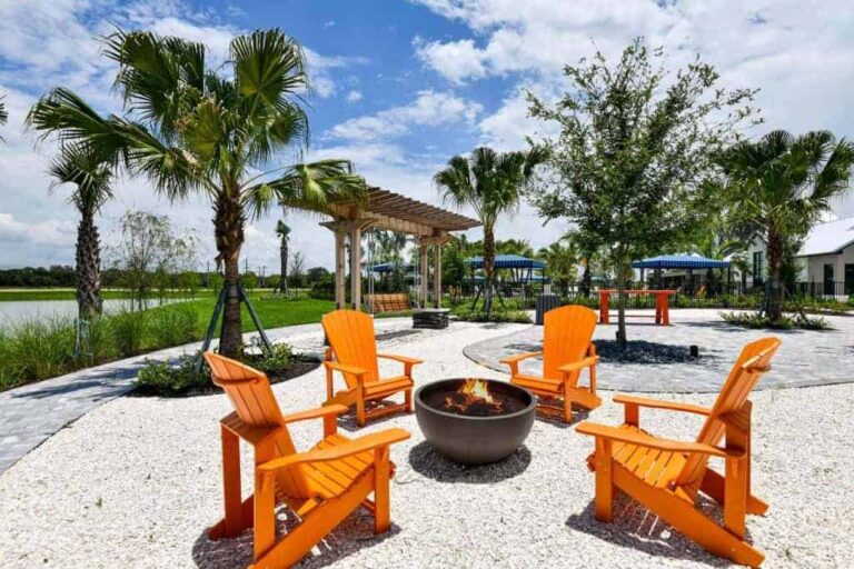 Brightwood at North River Ranch Homes in Parrish, FL - Fire Pit