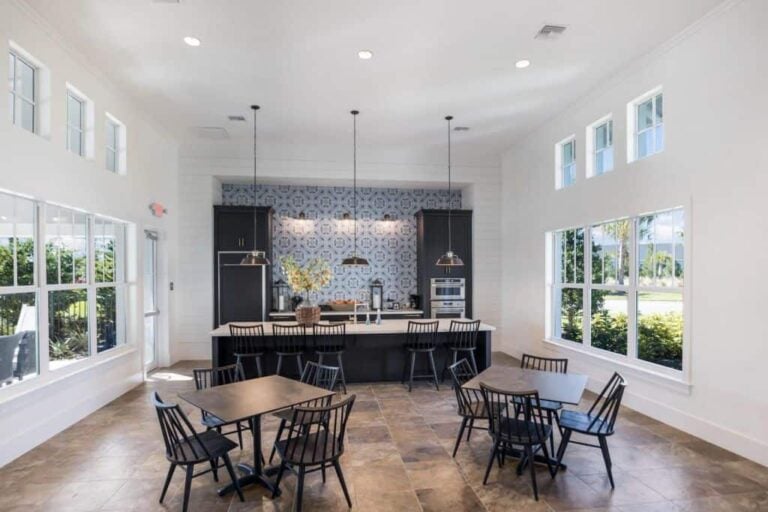 Canoe Creek Homes in Parrish, FL - Clubhouse Kitchen