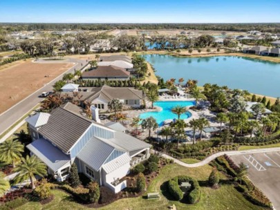 Canoe Creek Homes in Parrish, FL - Amenity Center Aerial