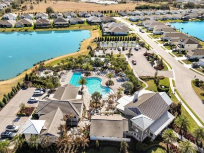 Canoe Creek Homes in Parrish, FL - Amenity Center Aerial