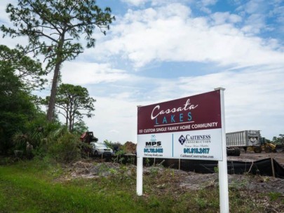 Cassata Lakes Homes in Venice, FL - Sign