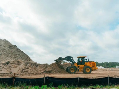 Cassata Lakes Homes in Venice, FL - Construction Tractor