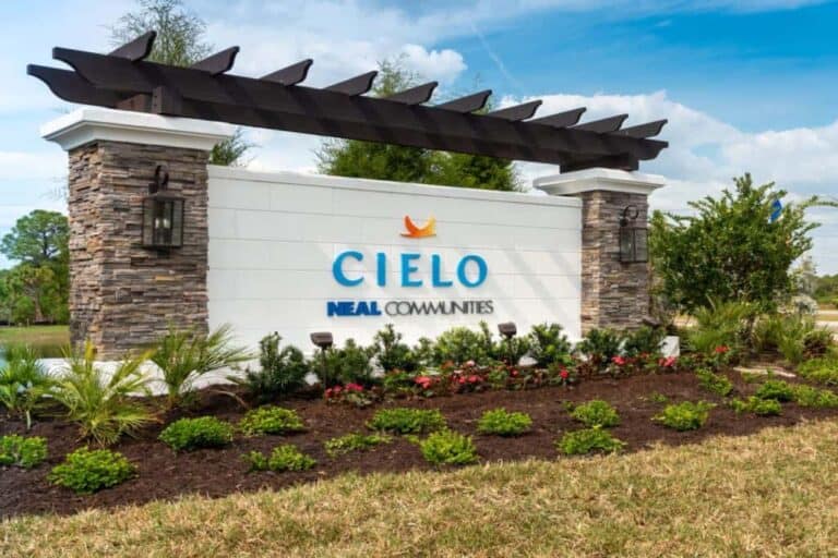 Cielo Homes in Venice, FL - Entrance Sign