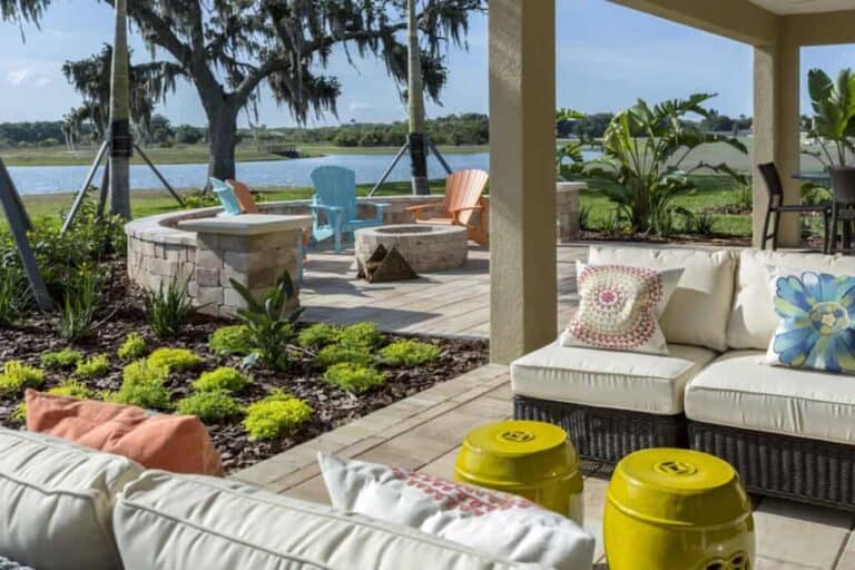 Cielo Homes in Venice, FL - Firepit and Patio