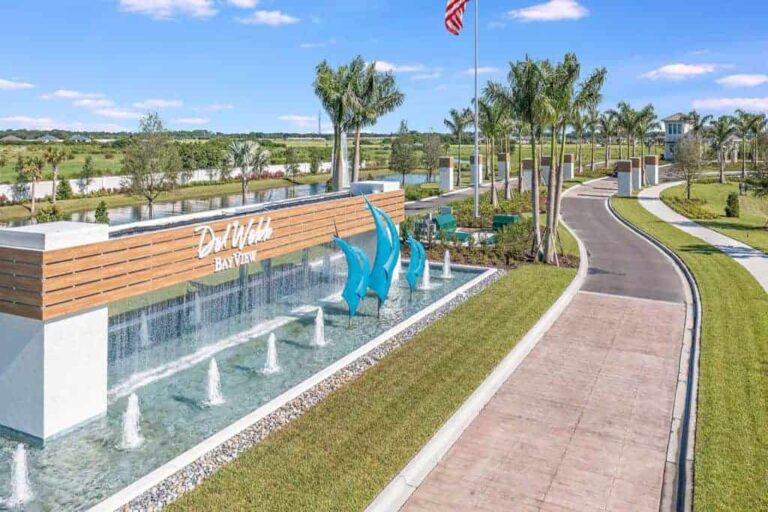 Del Webb Bayview Homes in Parrish, FL - Entrance Sign