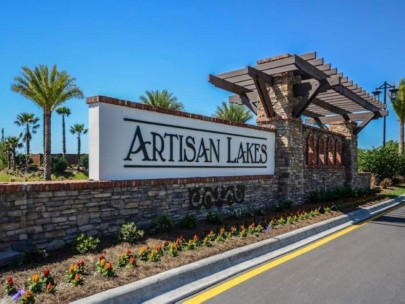 Eaves Bend at Artisian Lakes Homes in Palmetto, FL - Entrance Sign