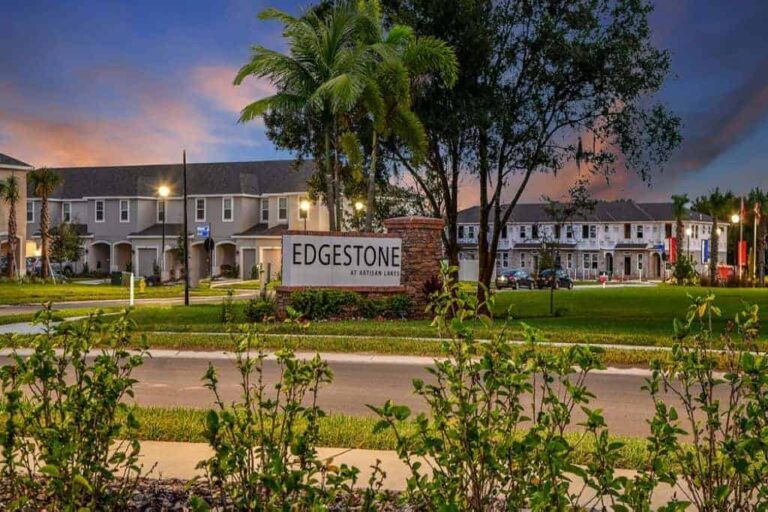 Edgestone at Artisian Lakes Homes in Palmetto, FL - Entrance Sign