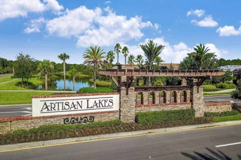 Esplanade at Artisian Lakes Homes in Palmetto, FL - Entrance Sign