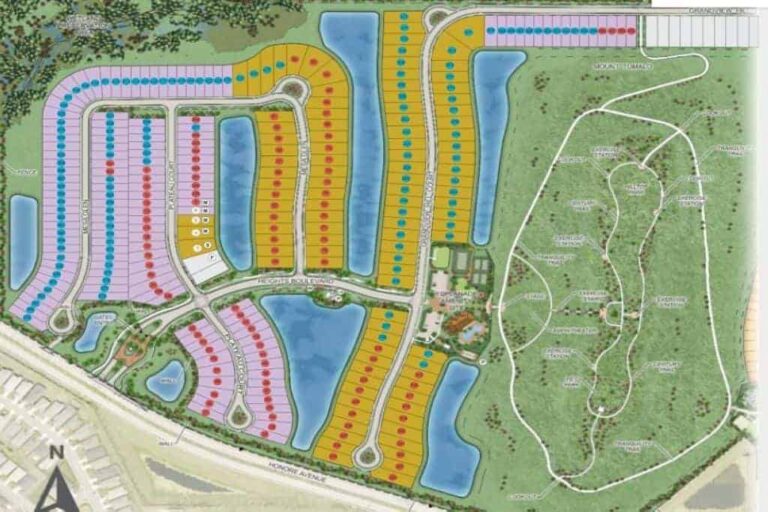 Esplanade at the Heights Homes in Bradenton, FL - Plat of Lots
