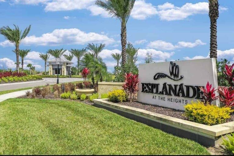Esplanade at the Heights Homes in Bradenton, FL - Entrance Sign