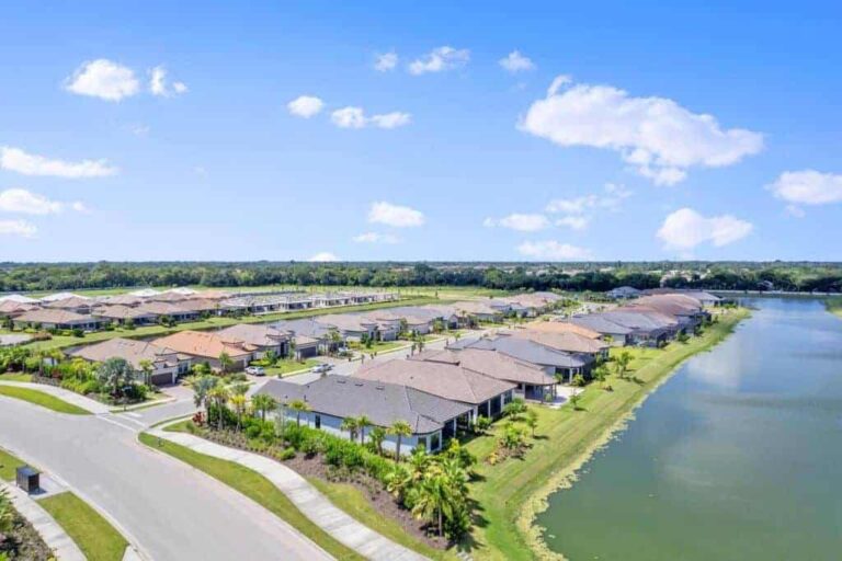 Esplanade at the Heights Homes in Bradenton, FL - Houses Aerial