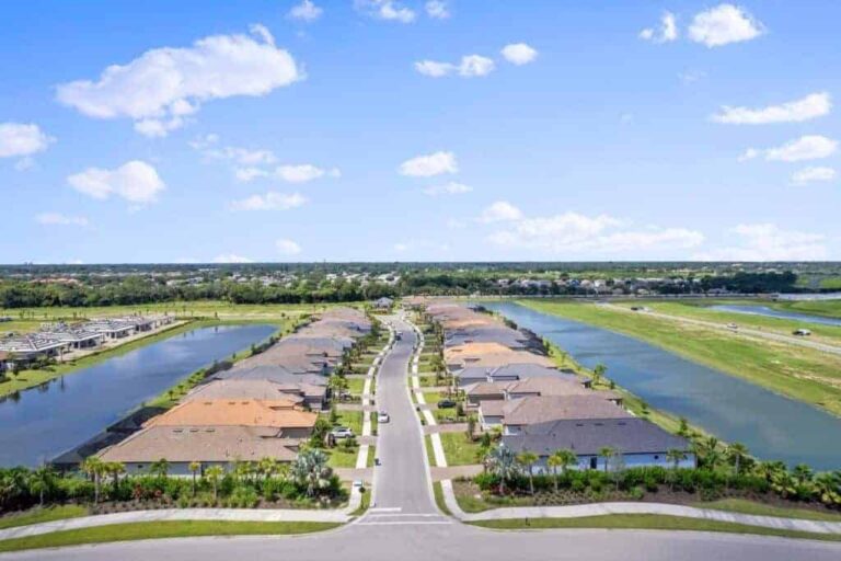 Esplanade at the Heights Homes in Bradenton, FL - Houses Aerial