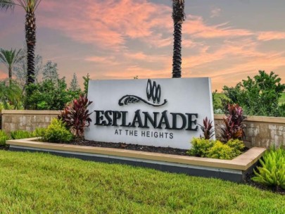 Esplanade at the Heights Homes in Bradenton, FL - Entrance Pool