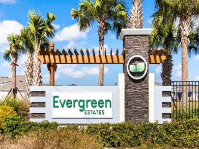 Evergreen Homes in Bradenton FL - Entrance Sign