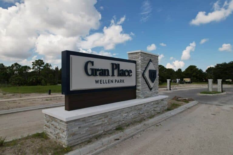 Gran Place Homes in Venice, FL - Entrance Sign