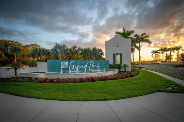 Grand Park Homes in Sarasota FL - Entrance Sign