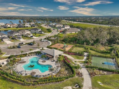 Grandview at the Heights Homes in Bradenton FL - Amenity Center Aerial