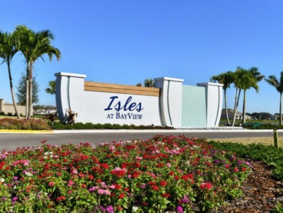 Isles at Bayview Homes in Parrish, FL - Entrance Sign