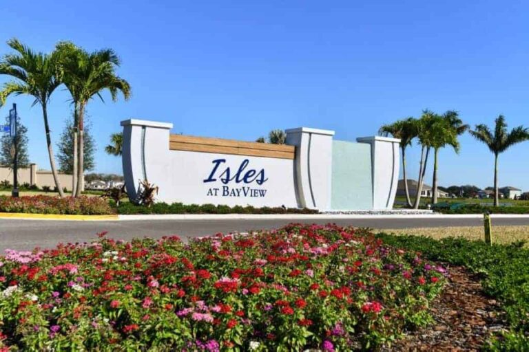 Isles at Bayview Homes in Parrish, FL - Entrance Sign