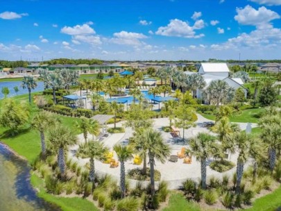 Morgans Glen Homes in Parrish, FL - Amenity Center Aerial