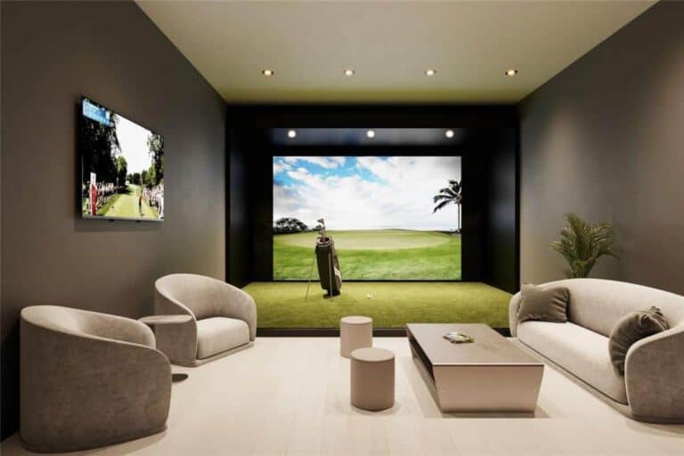 One Park Condos in Downtown Sarasota, FL - Indoor Golf Driving Range