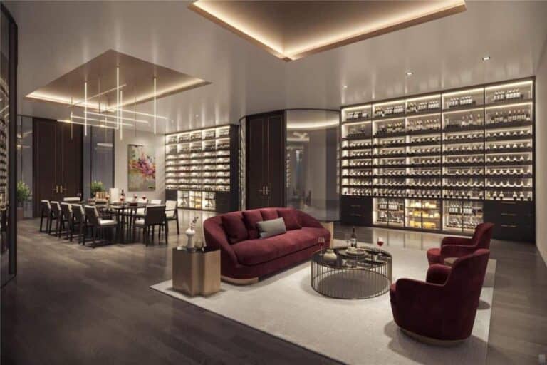 One Park Condos in Downtown Sarasota, FL - Wine Room