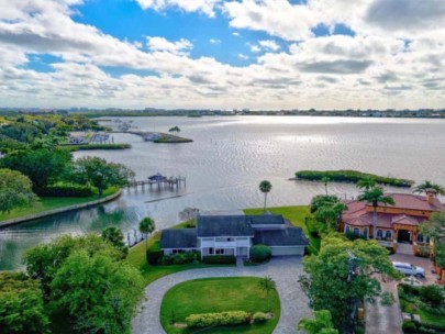 Oyster Bay Estates Homes in Sarasota, FL. - Waterfront Aerial