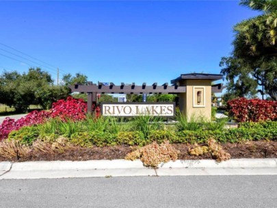 Rivo Lakes Homes in Sarasota FL - Entrance Sign