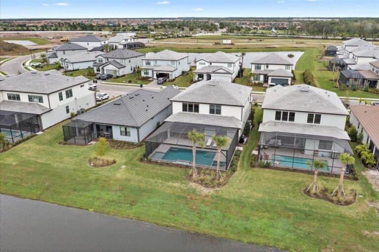 Sapphire Point Homes in Lakewood Ranch, FL - Houses Aerial