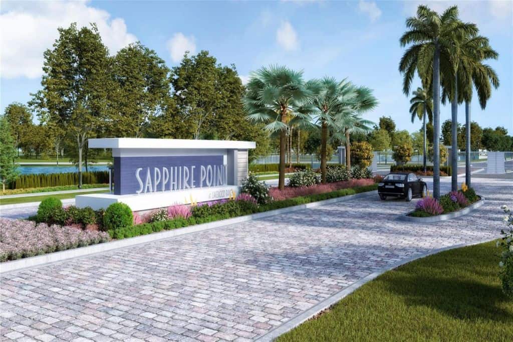 Sapphire Point Homes in Lakewood Ranch, FL - Entrance Sign