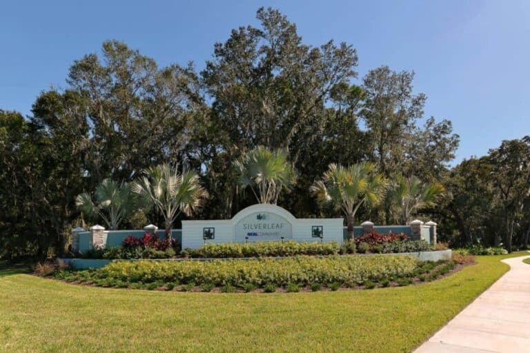 Silverleaf Homes in Parrish, FL - Entrance Sign